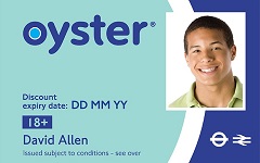 18 Plus Zip Oyster photocard