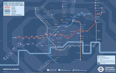night tube map
