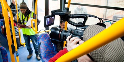 filming on buses