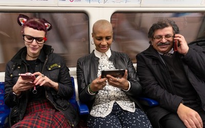 mobile use on the tube