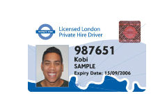Private hire vehicle ID image