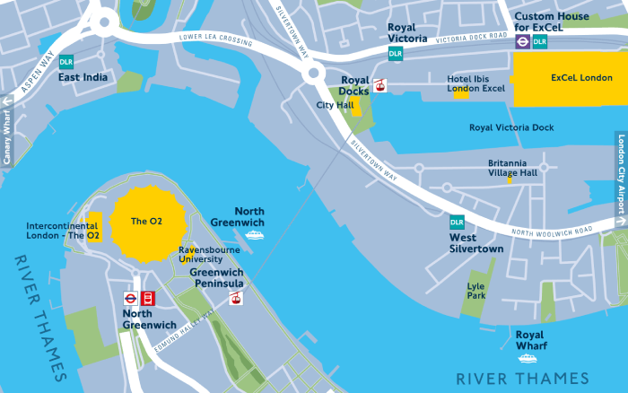 London Cable Car map