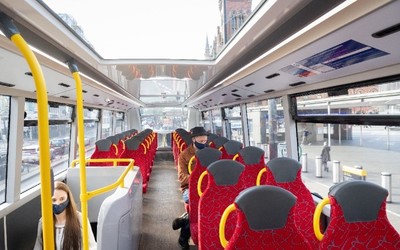 interior of new bus on route 63