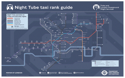 Night Tube Car Line Diagrams