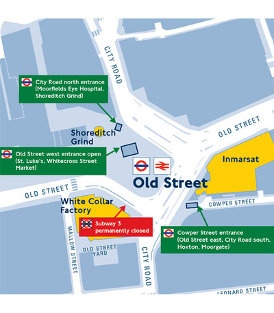 old street exit map