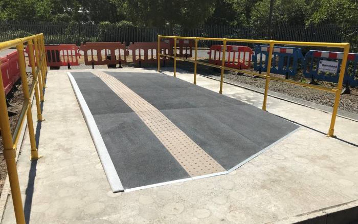 Lightweight and modular platform hump, installed at our Innovation Spotlight Centre at TfL’s Tunnelling and Construction Academy (TUCA) in Ilford