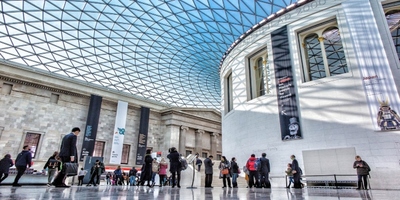 interior view of the British Museum
