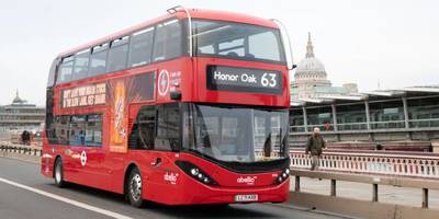 Electric concept bus Enviro 400 BYD on Route 63