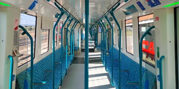 interior of new dlr train