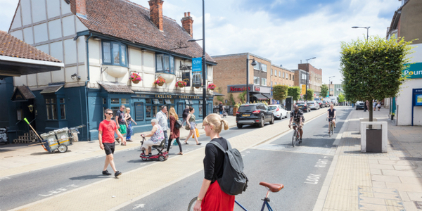 A safer, improved high street with different road users