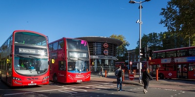Buses in Walthamstow bus station