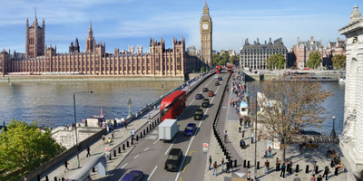 Westminster Bridge - illustrations with anti-terror barriers