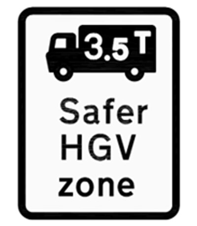 Safer HGV zone - signage