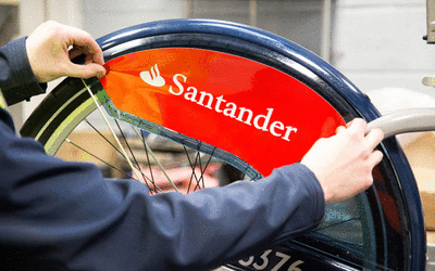 Santander cycles - wheel guard