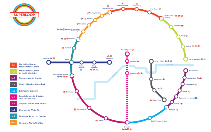 Superloop map - Routes and stops are illustrative only and subject to consultation