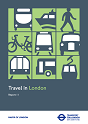 Decorative image depicting a collage of icons representing different travel modes alongside the Transport for London and Mayor of London logos.