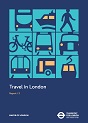 Decorative image depicting a collage of icons representing different travel modes alongside the Transport for London and Mayor of London logos.