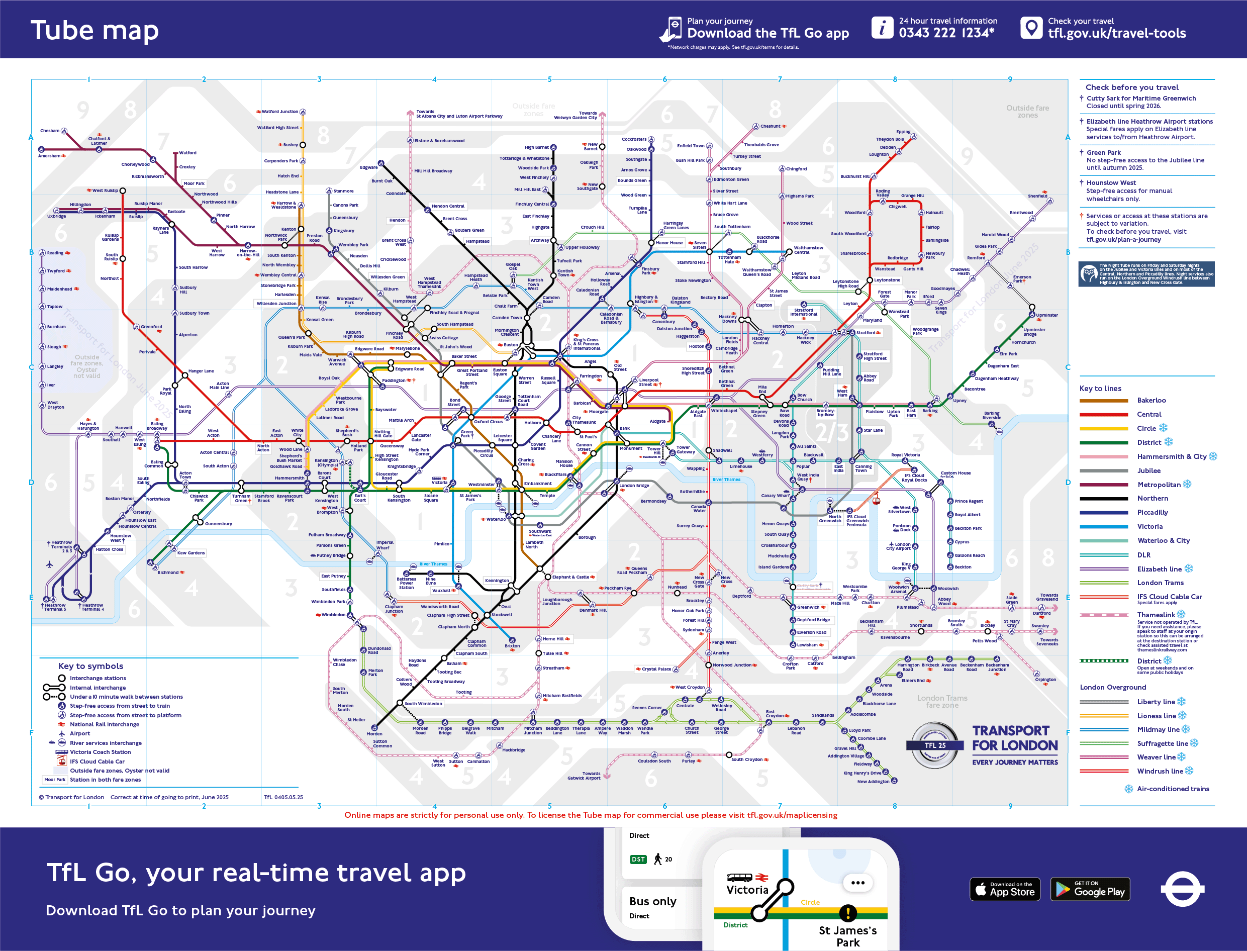 London Underground Map 2022 Pdf