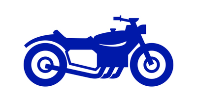 outline of motorcyle for ultra low emission zone (ulez)